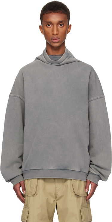 Pleteni pulover We11done We11done Standard Turtleneck Hoodie Siva | WD-TS3-24-731-U-CH, 0