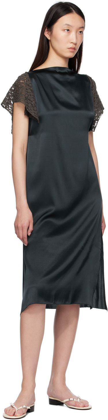Obleke Baserange Baserange Olin Midi Dress Zelena | DROL-SS-SU25, 3