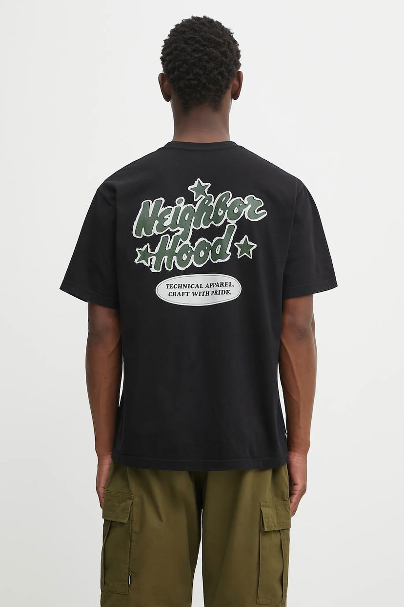 Majica Neighborhood NEIGHBORHOOD NH. TEE SS-12 Print T-Shirt Črna | 251PCNH.ST12