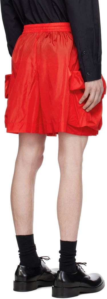 Kratke hlače Simone Rocha Simone Rocha Cargo Flap Pocket Drawstring Shorts Rdeča | 4135 1067, 2