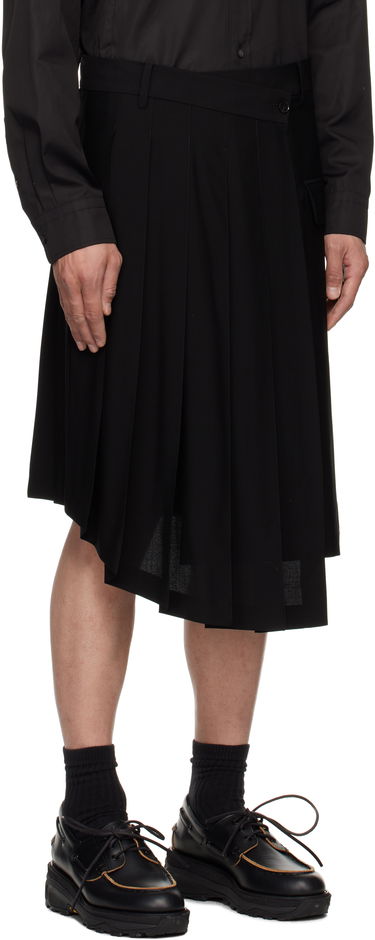 Krila Feng Chen Wang Feng Chen Wang Pleated Midi Skirt Črna | FUS19SK01B, 4