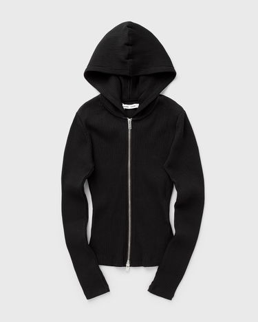Pulover Samsoe Samsoe Samsøe & Samsøe Saura Zip-Up Ribbed Hoodie Črna | F25100118-BLACK, 0