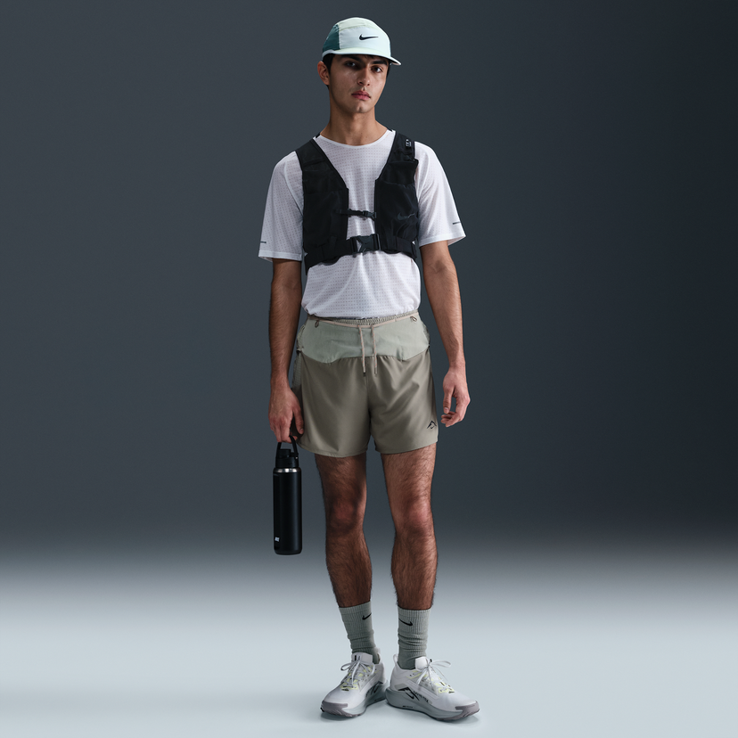Kratke hlače Nike Trail Second Sunrise Dri-FIT ADV 5" Running Shorts with Liner Bela | HJ3572-320