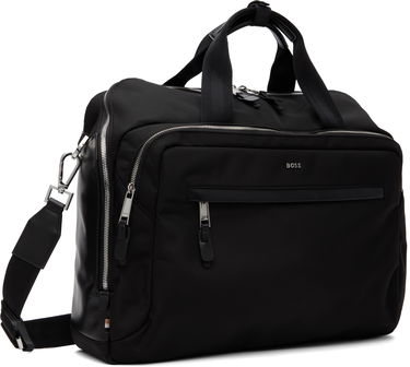 Torba za čez ramo BOSS Nylon Logo Hardware Duffle Bag with Detachable Strap Črna | 50548008, 1