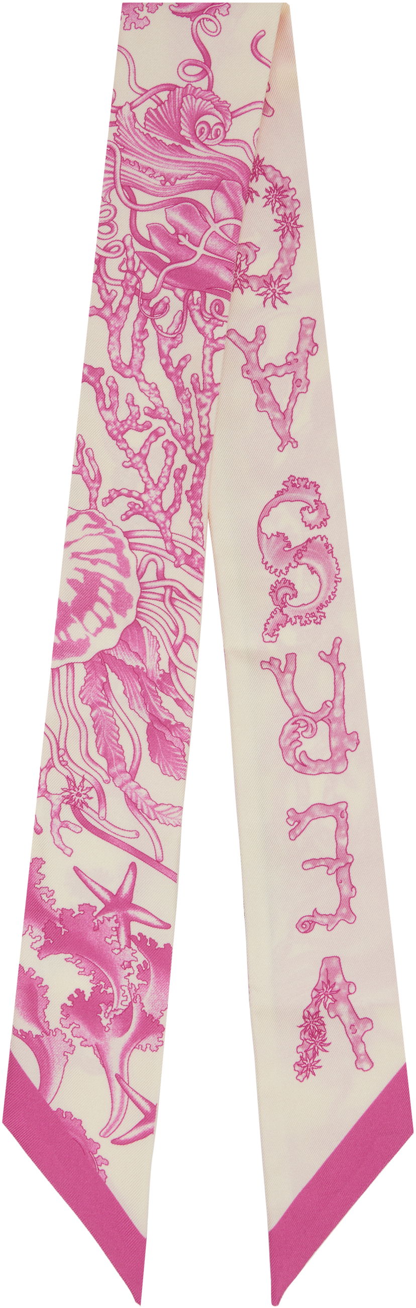 Šala Versace Versace Underwater Barocco Silk Scarf Roza | IBA0005_1A15542