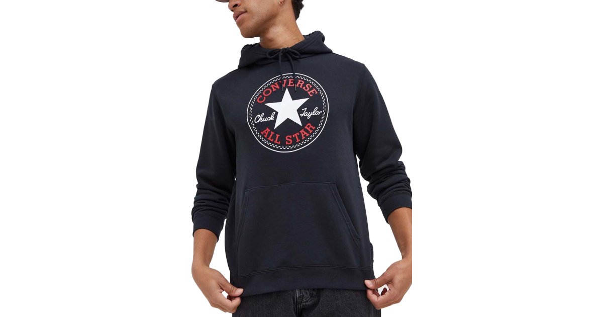Pulover Converse Go-To All Star Fleece Črna | 10025470-a01-001, 1