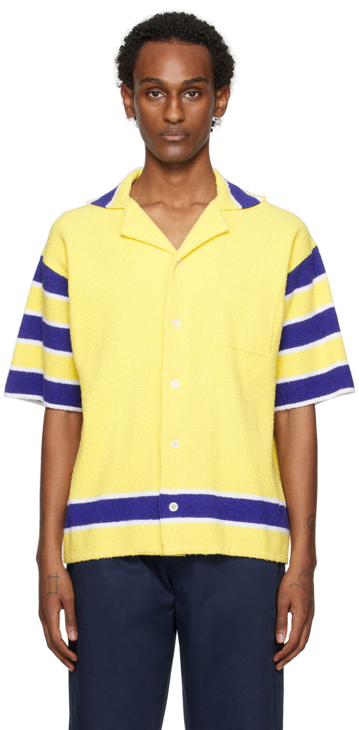 Srajce Marni Stripe Shirt Rumena | CUMG0007Q0 UFC206