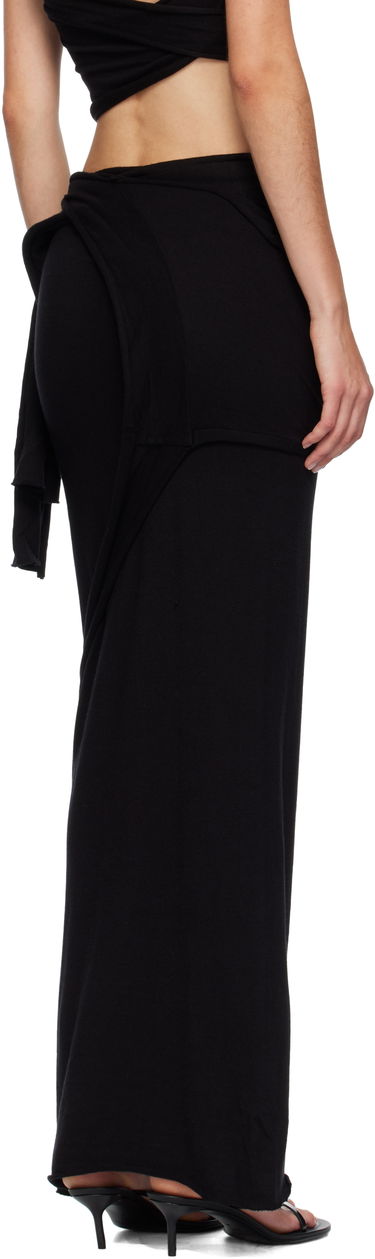 Krila Ottolinger Ottolinger Lounge Drape Maxi Skirt Črna | 107-302007-01, 2