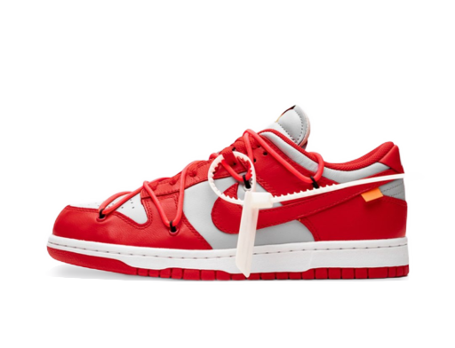 Superge in čevlji Nike Off-White x Dunk Low "University Red" Rdeča | CT0856-600