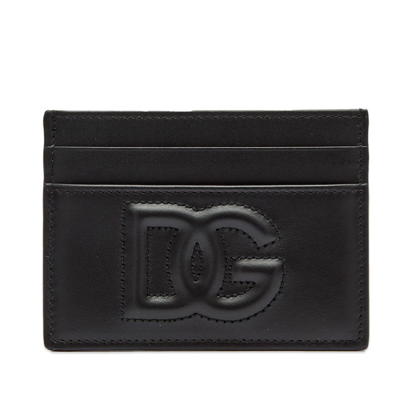 Denarnica Dolce & Gabbana Logo Leather Card Holder Nero Črna | BI0330AG081-80999