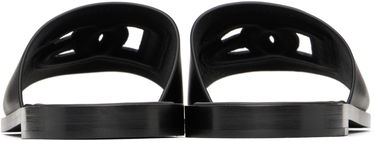 Superge in čevlji Dolce & Gabbana Black Logo Slides Črna | A80397AO602, 1