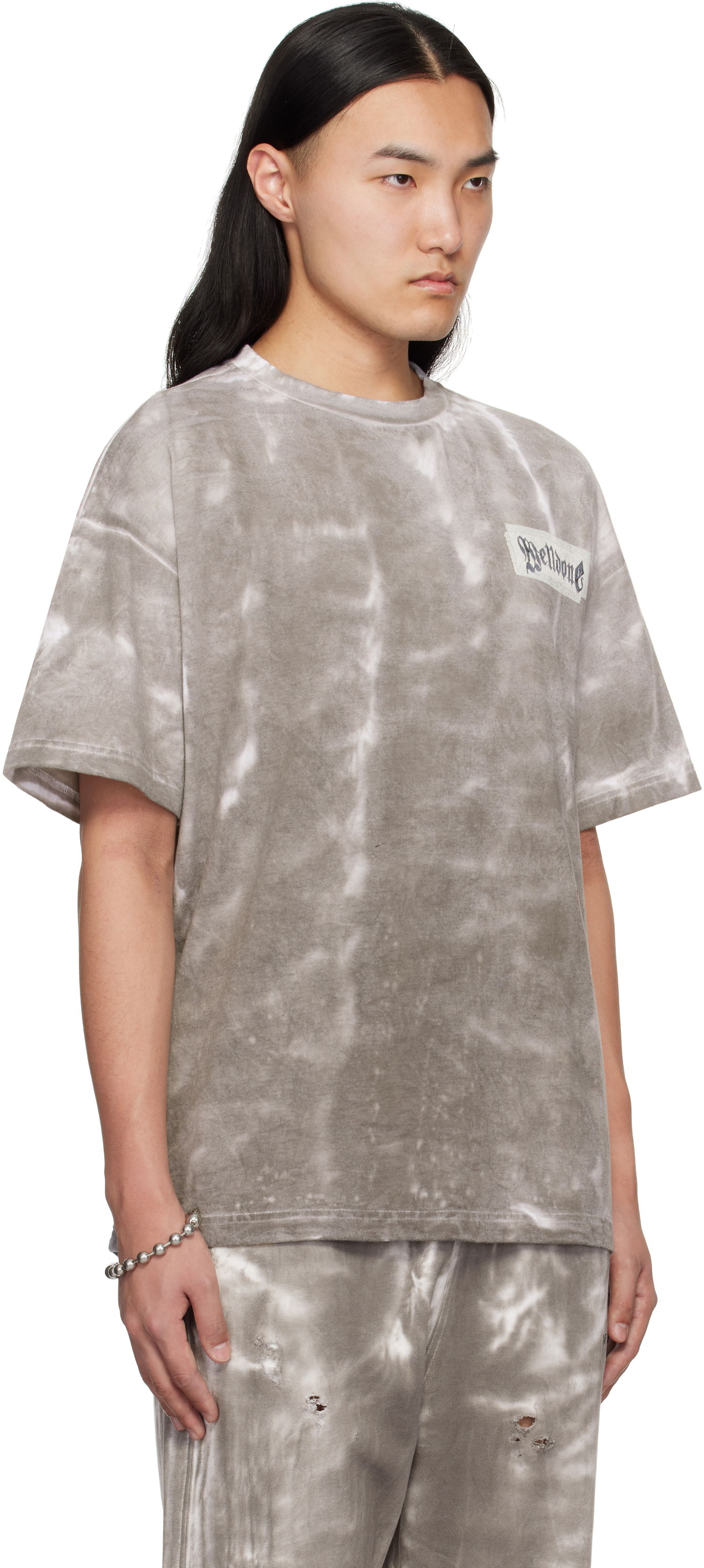 Majica We11done We11done Tie-Dye T-Shirt Siva | WD-TT0-25-778-U-BK, 1