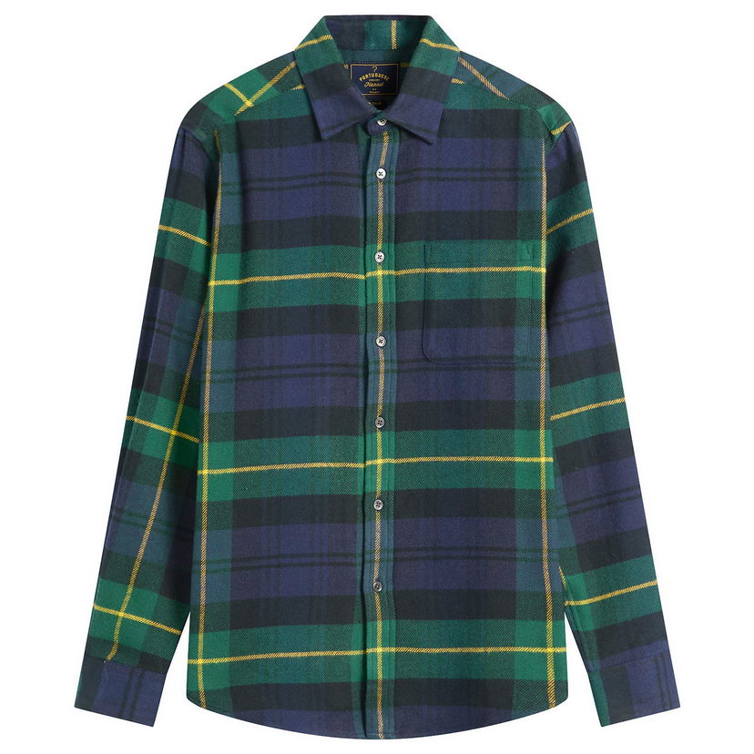 Srajce Portuguese Flannel Cabin Flannel Check Shirt Večbarvna | AW25018-NVG