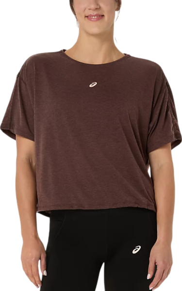 Krop-top Asics Asics Nagino Run Adjustable Short Sleeve T-Shirt Rjava | 2012d140-201, 0
