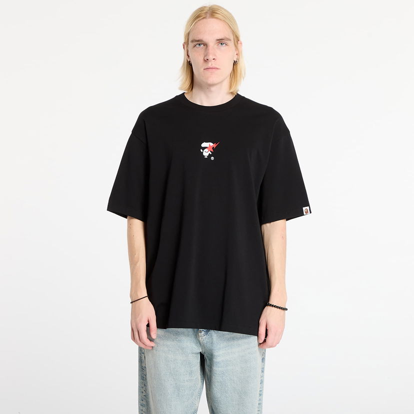 Majica BAPE Bape Sta Ape Face Relaxed Fit Tee Črna | 001TEL801321MBLK