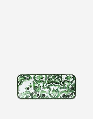 Home decor Dolce & Gabbana Dolce & Gabbana Small Rectangular Decorative Tray Zelena | TC0017TCA69UV001, 0