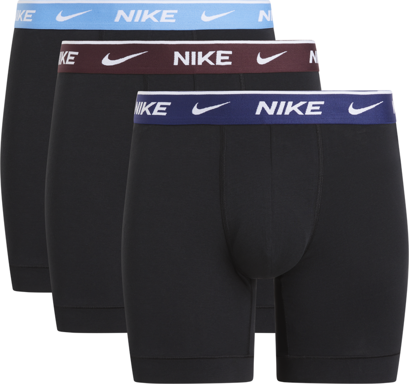Boksarice Nike Everyday Cotton Stretch Boxer Briefs, 3-Pack Črna | 0000KE1007-MYP