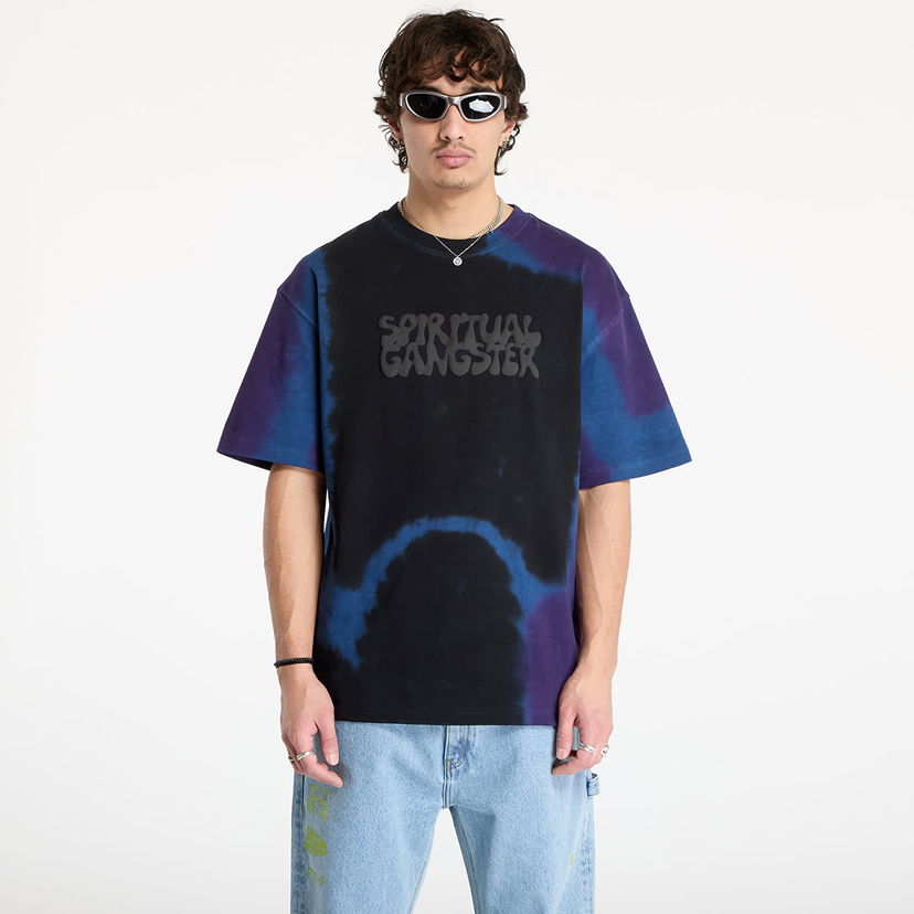 Majica Footshop Tie Dye T-Shirt With Logo Print Lila | FTSHP_385