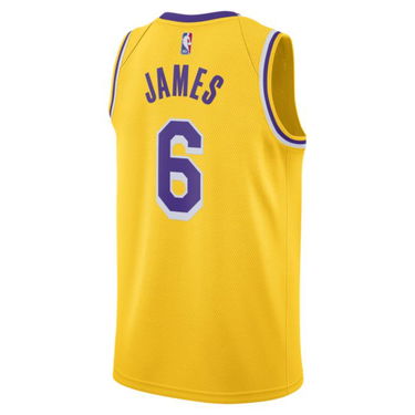 Dres Nike Lakers Icon Edition 2020 NBA Swingman Rumena | CW3669-738, 1