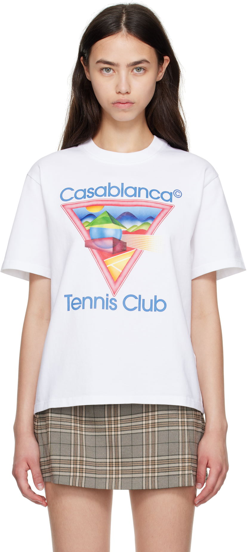 Majica Casablanca Casablanca Tennis Club Graphic T-Shirt Bela | WPF25-JTS-046-01
