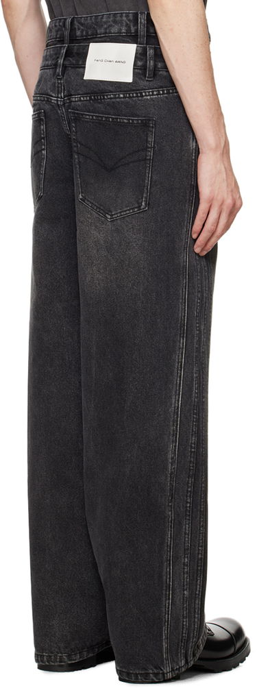 Kavbojke Feng Chen Wang Feng Chen Wang Double Waist Seaming Jeans Črna | FUF18TR10B, 2