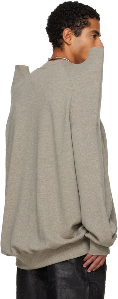Pulover Rick Owens Concordians Tecsweat Sweatshirt Siva | DU02E7272 FGM, 2
