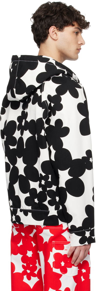 Pulover Marni Marni Dillies Print Hooded Jacket Bela | JUMU0182SU UTC462, 2