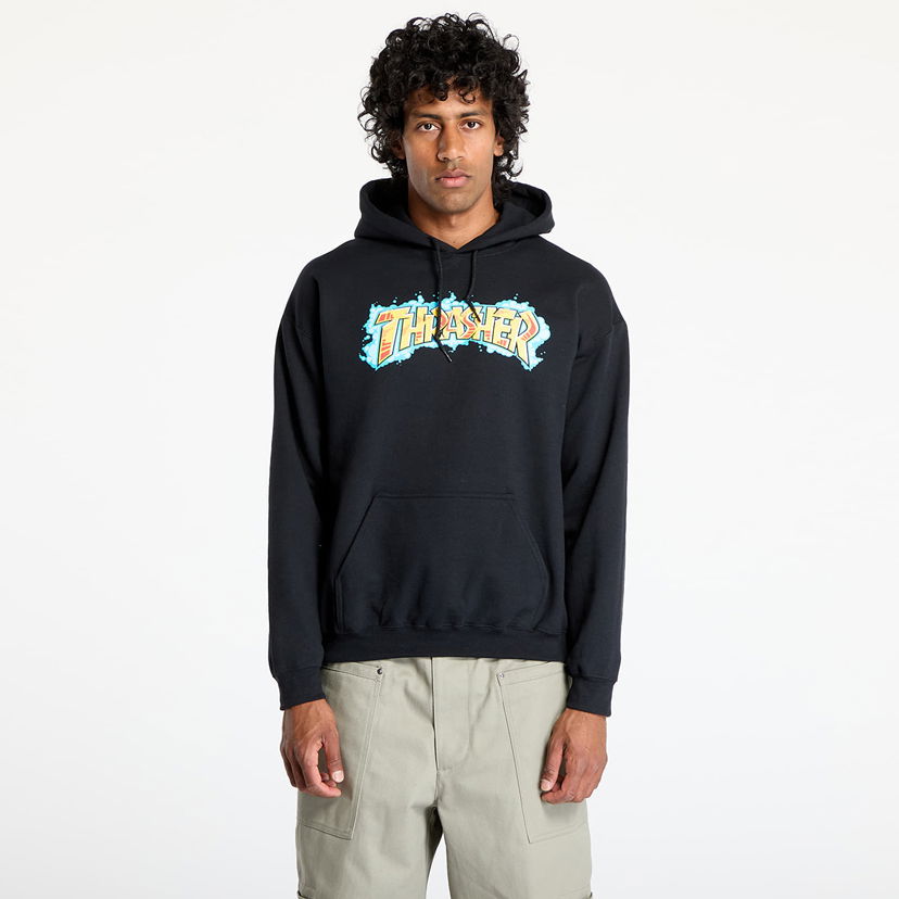 Pulover Thrasher Thrasher Graff Hoodie Črna | 145702