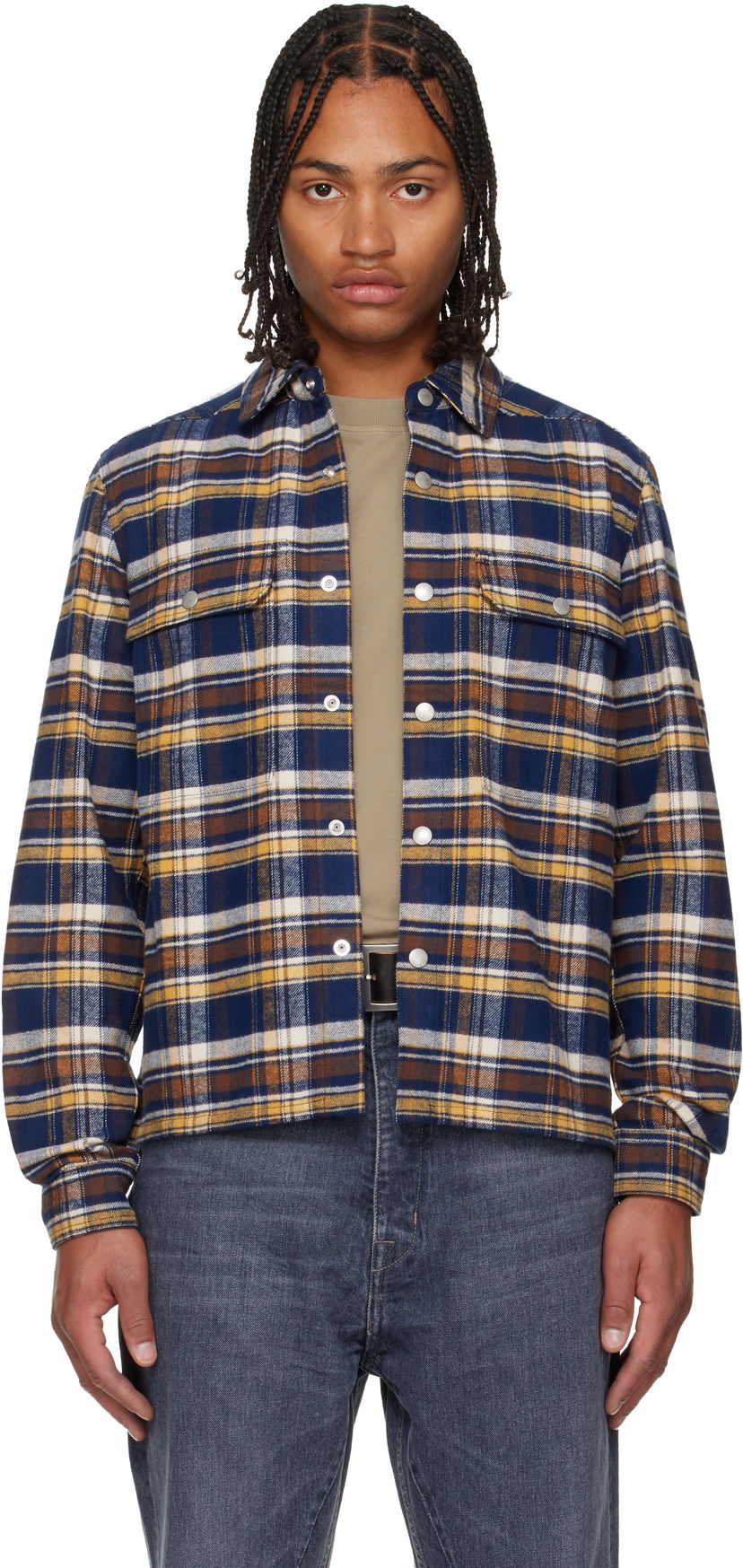Srajce Rick Owens Concordians Cropped Overshirt Večbarvna | DL02E2299 CPGJP