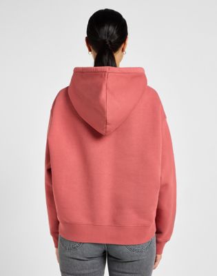 Pulover Lee Essential Hoodie Roza | 112355152