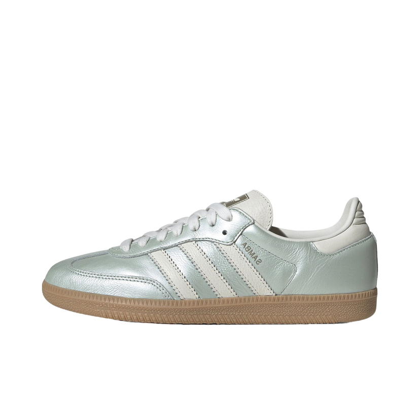 Superge in čevlji adidas Originals Samba OG Linen Green Metallic W Kovinski | IG1965