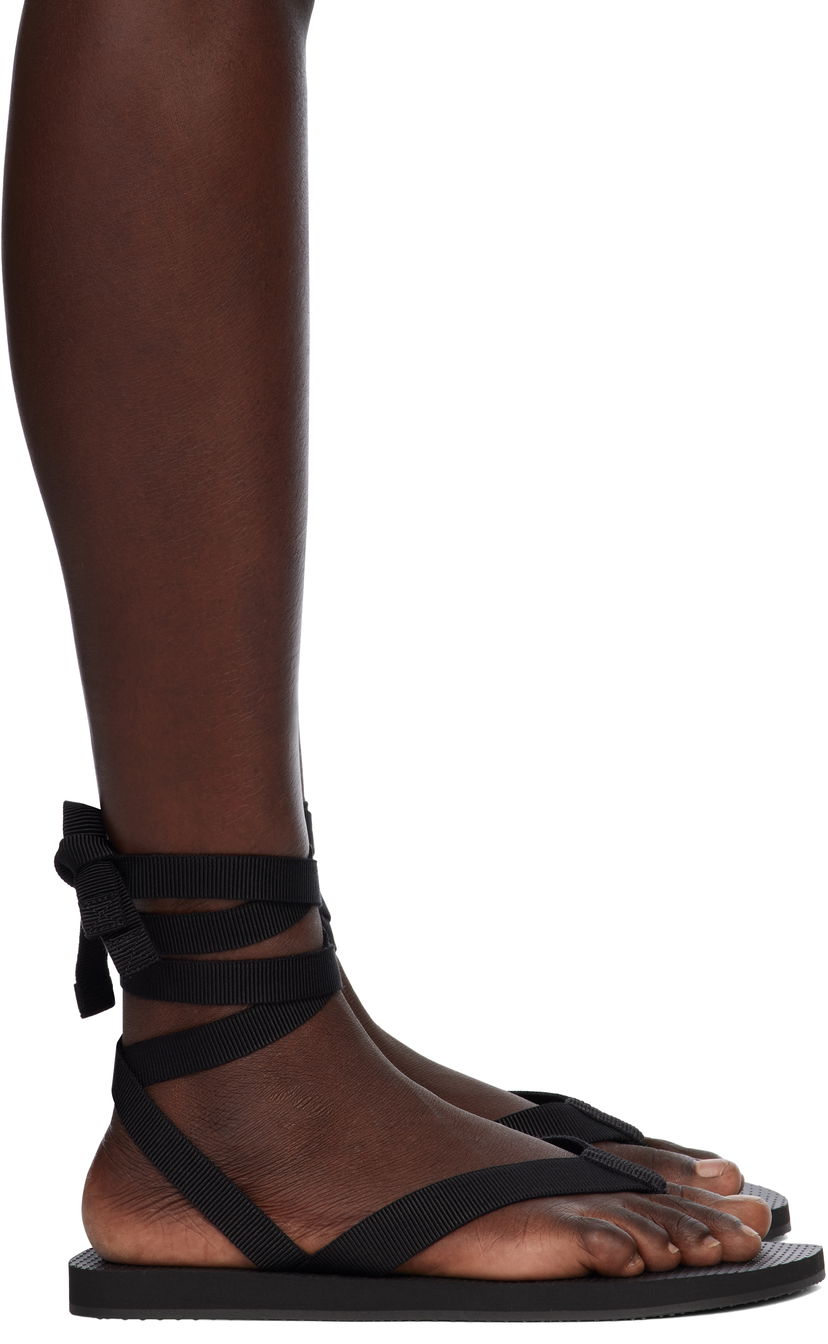 Oblačila The Row The Row Dune Knot Sandals Črna | F1588-GRO