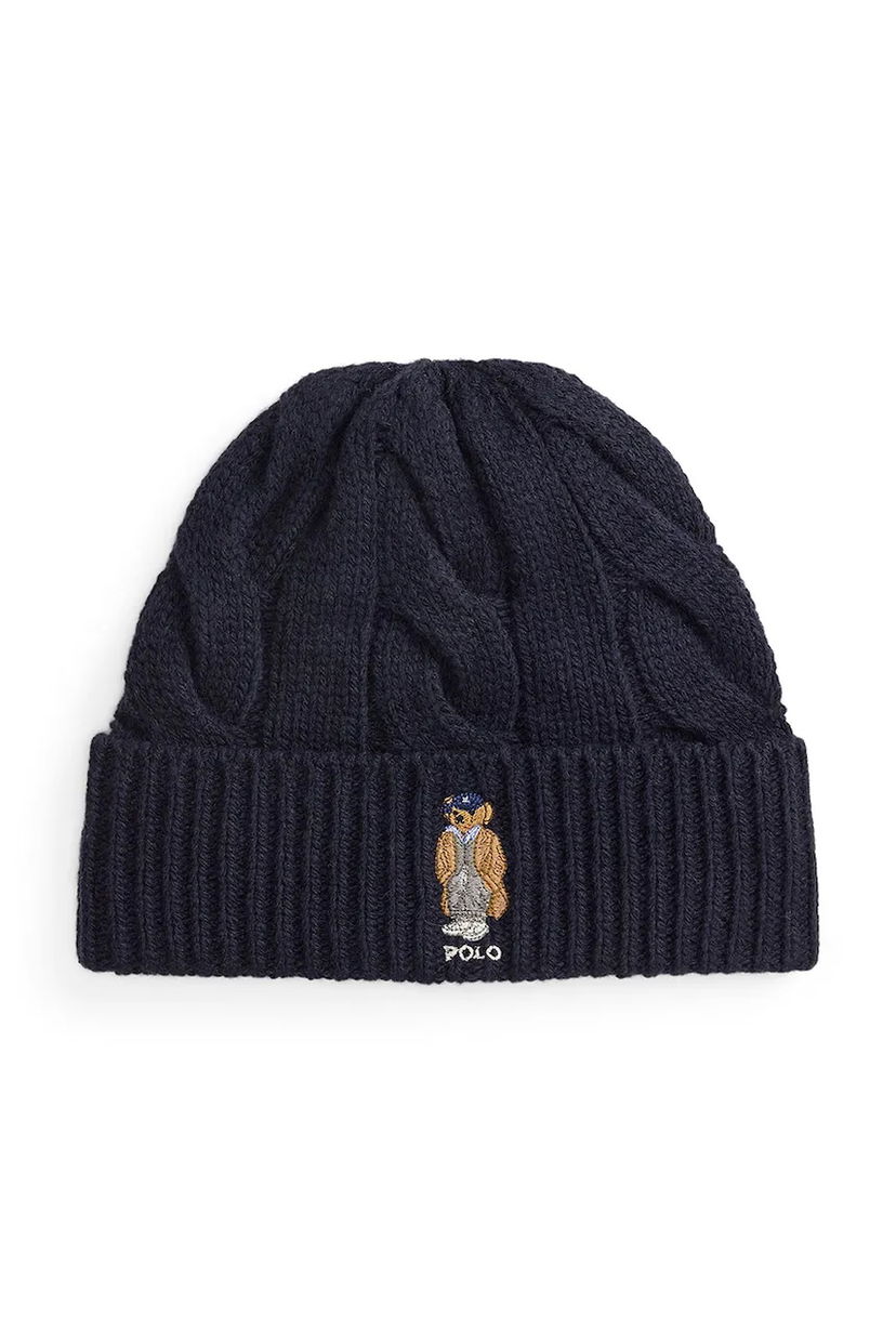 Beanie Polo by Ralph Lauren Polo Ralph Lauren Cable-Knit Beanie with Polo Bear Mornarica | 455981433