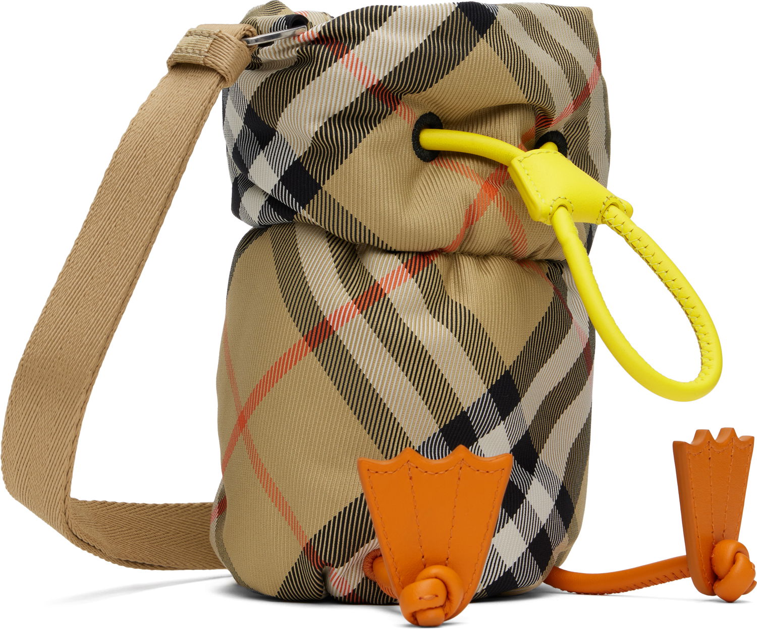 Torba za čez ramo Burberry Bottle Bag Duck Nylon Bež | 8089351, 1