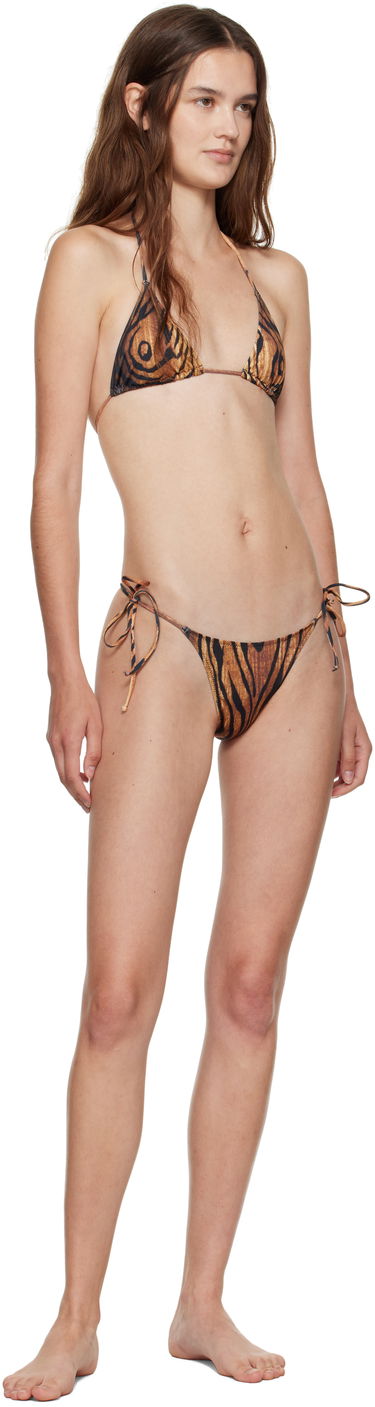 Kopalke Jean Paul Gaultier Jean Paul Gaultier 'The Wood' Print Bikini Rjava | 25/03-W-BS031-J009P-0060, 3