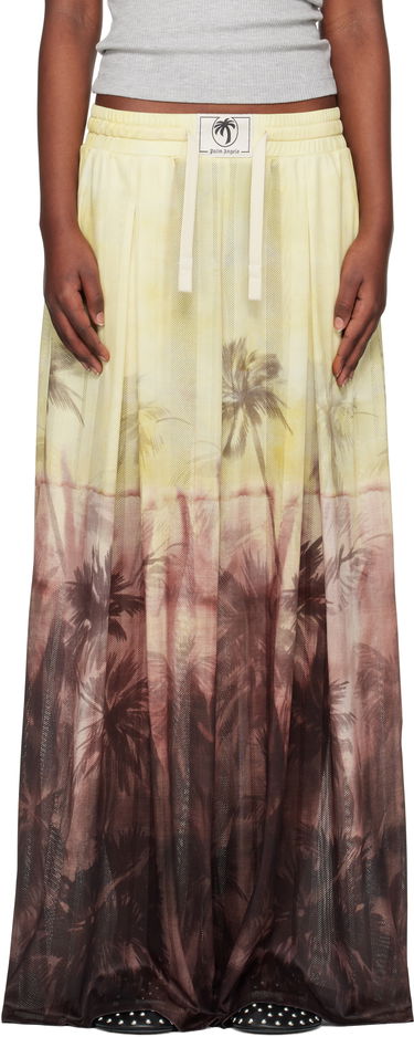 Krila Palm Angels Palm Angels Sunset Palms Mesh Trousers Rumena | PWCA154S25FAB0012010, 0