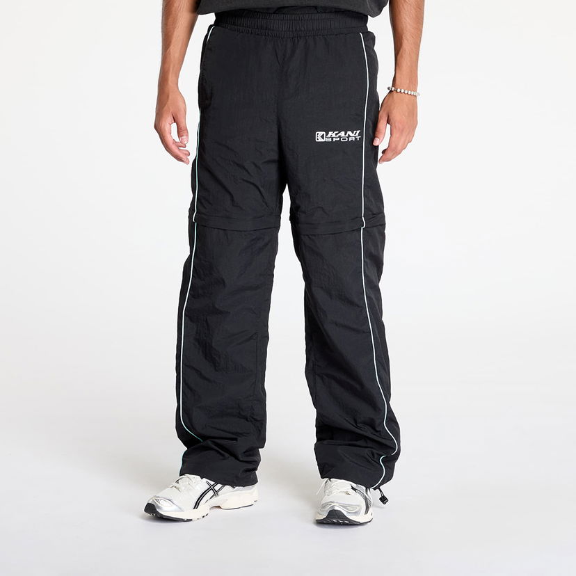 Hlače Karl Kani Pants OG Sport Adjustable Trackpants Black/ Light Blue Črna | 60030050