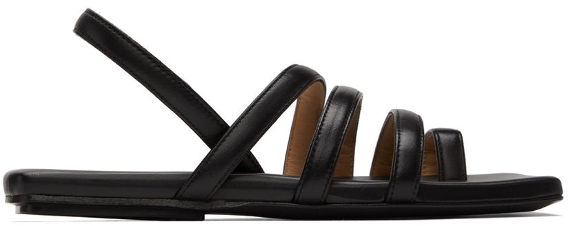 Superge in čevlji Marsèll Marsell Tavola Leather Slingback Sandals Črna | MW6801 193