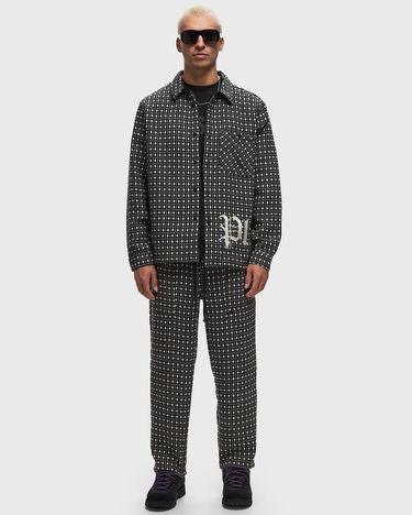 Srajce Pleasures Cross Work Shirt With Regular Fit Siva | P24F036, 2