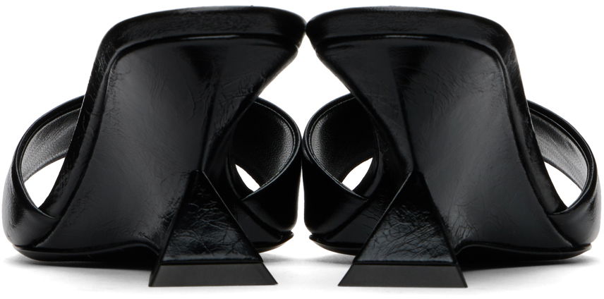 Modni dodatki The Attico Attico Cheope Wedge Mules Črna | 248WS605 L070, 1