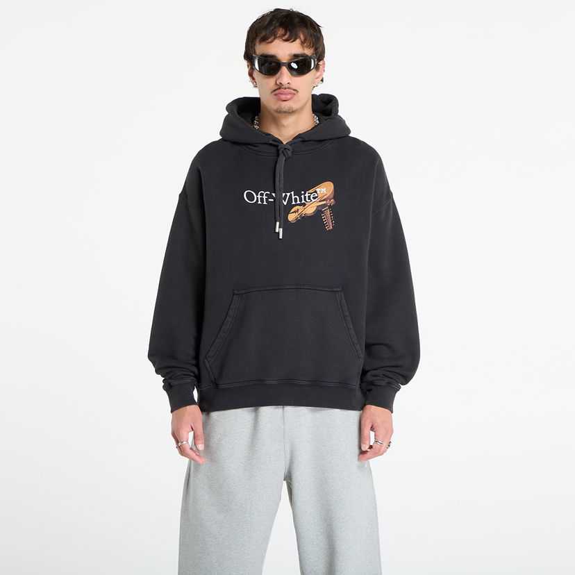 Pulover Off-White Off-White Cupid Arrow Skate Hoodie Črna | OMBB085F25FLE0111301