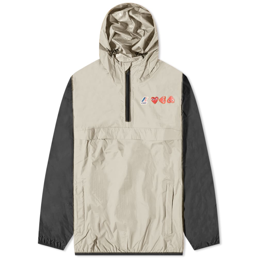 Vetrovka Comme des Garçons K-Way x Half Zip Block Colour Jacket Bež | P1J506-3, 0