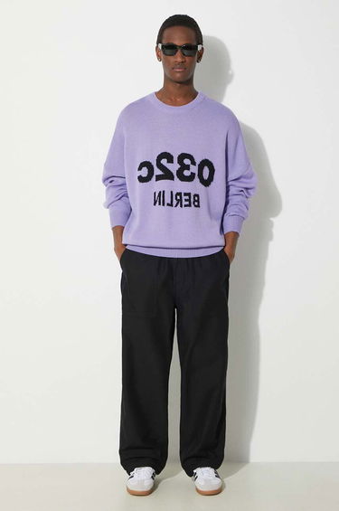 Pleteni pulover 032C Sweater Crewneck Lila | SS24.K.1011, 1