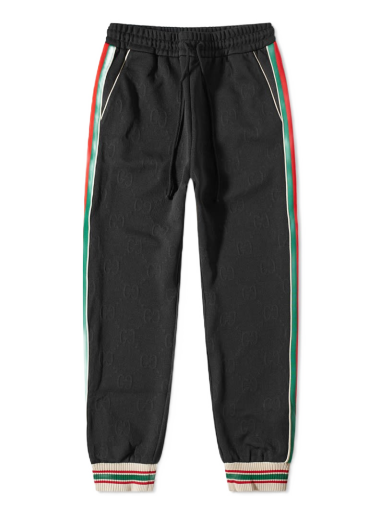 Trenirka Gucci Side Tape Jacquard Track Pant Črna | 663569-XJDE9-1043