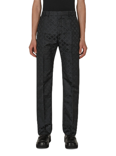 Hlače Charles Jeffrey Loverboy Straight Cut Trousers Črna | CJLAW22SCT BLCHJQ