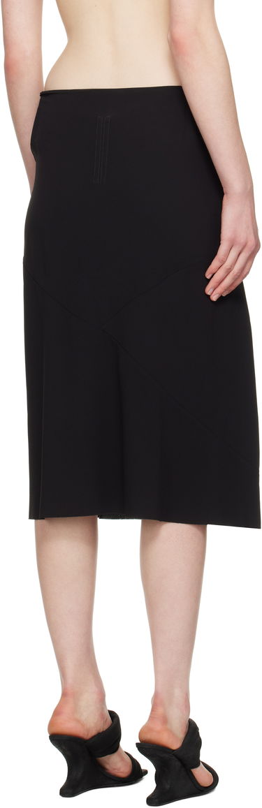 Krila Rick Owens Rick Owens Hollywood Strutter Tie Midi Skirt Črna | RP01E7372 Y, 2