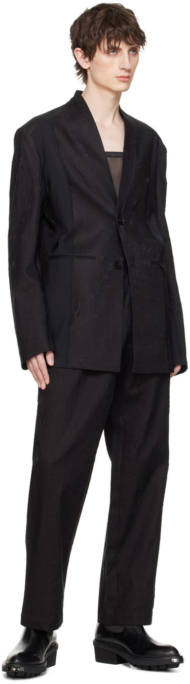 Hlače Feng Chen Wang Feng Chen Wang Raw Edge Trousers Črna | FUS17TR05, 3