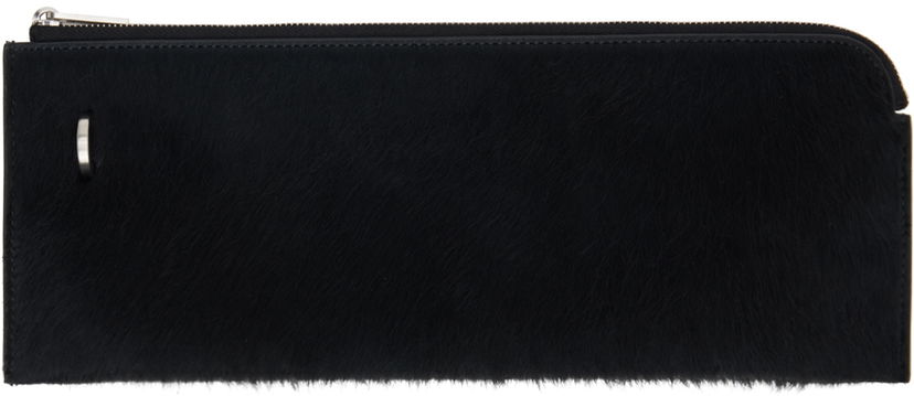 Denarnica Rick Owens Leather Zip Pouch Wallet Črna | RA01D0415 LHL