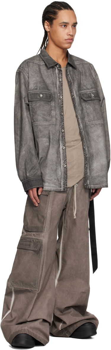 Srajce Rick Owens Rick Owens DRKSHDW Hollywood Jumbo Overshirt Siva | DU01E3297 PF, 3