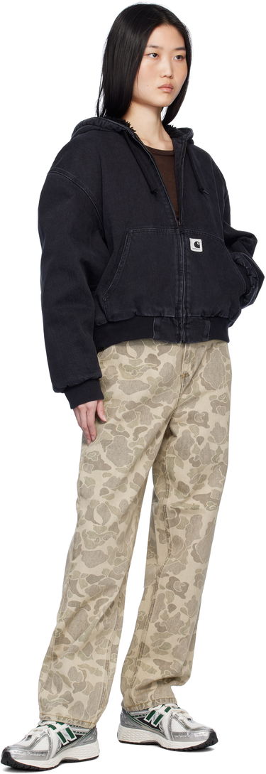 Kavbojke Carhartt WIP Stone Washed Camo Duck Pants Modra | I033771_8, 4